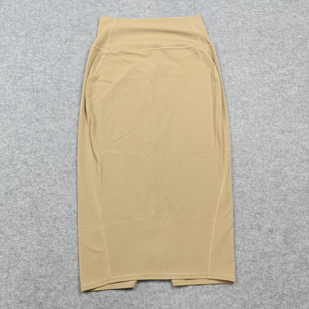 Lululemon Skirt Womens 6 Beige Midi High Waist Built-In Shorts Athletic Yoga